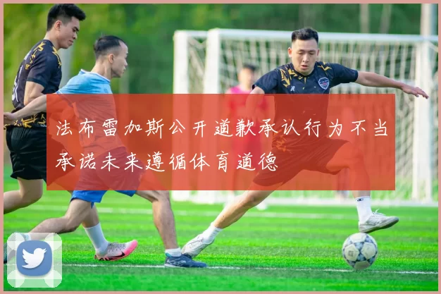 法布雷加斯公开道歉承认行为不当承诺未来遵循体育道德